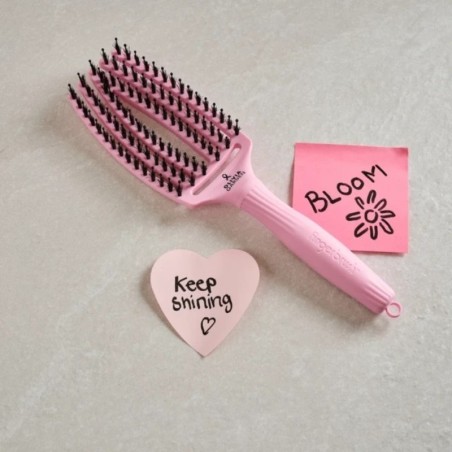 Detangling Brush Olivia Garden Fingerbrush Pink Paper Blush Think Pink 2026 -Brushes -Olivia Garden