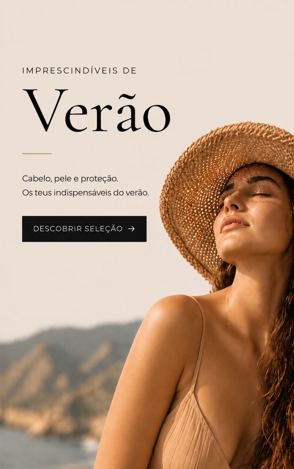 Essenciais de ver&atilde;o para o cuidado do cabelo e da pele