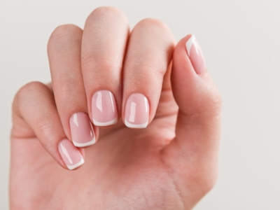 How to do semi-permanent French manicure at home